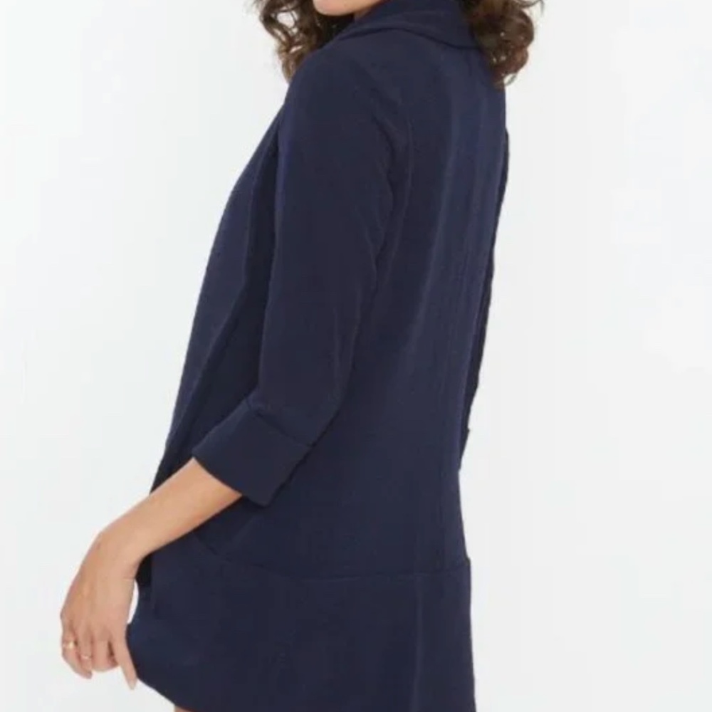 French Mauve Melanie Blazer Size Small Navy - Picture 2 of 5
